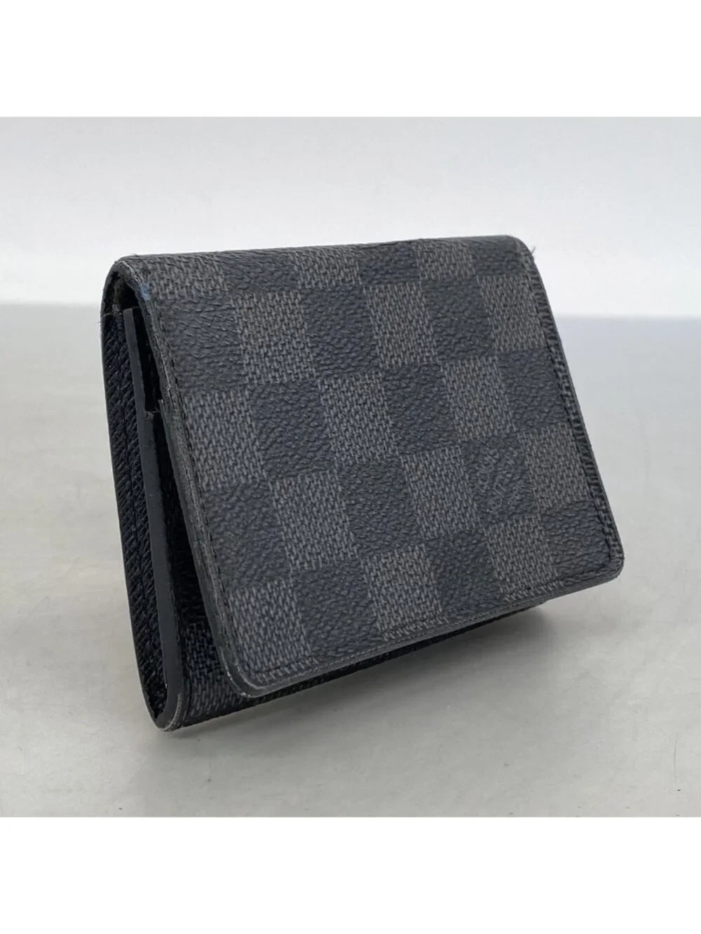 Louis Vuitton Card Case Damier Graphite Envelope Business Holder Black